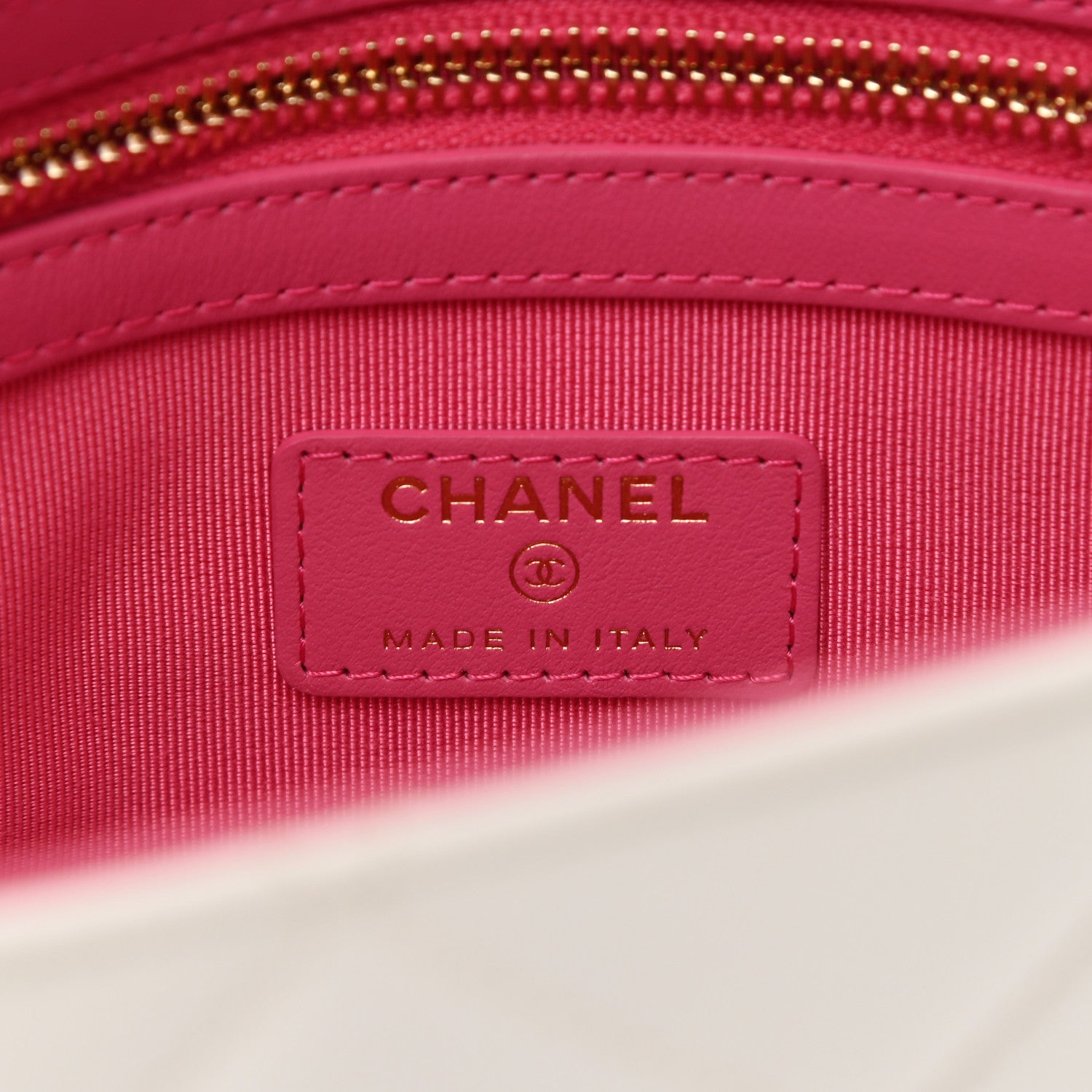 Chanel Goatskin Quilted Timeless CC Clutch White 6 of 8
