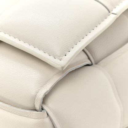 Bottega Veneta Lambskin Maxi Intreccio Padded Chain Cassette Crossbody Bag White 11 of 14