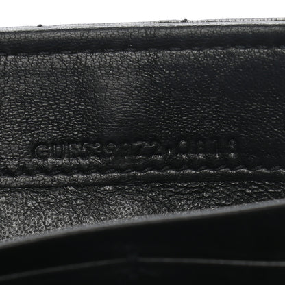 Saint Laurent Lambskin Matelasse Monogram Large Vicky Continental Wallet Black 8 of 9