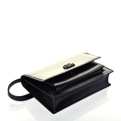 Balenciaga Shiny Box Calfskin Monochrome XS Sharp Belt Bag Black 4 of 8