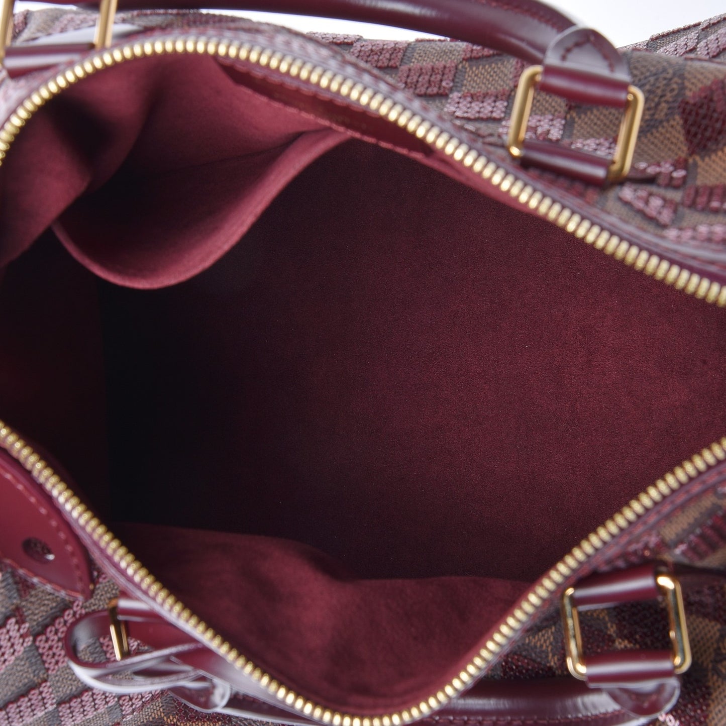 Damier Paillettes Speedy 30 Rouge