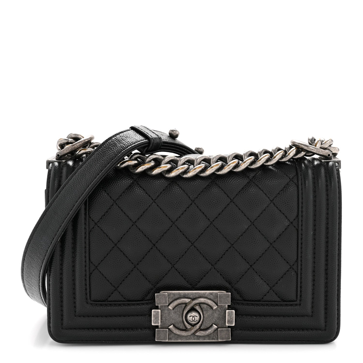 Chanel Caviar Quilted Small Boy Flap Black 1 of 12
