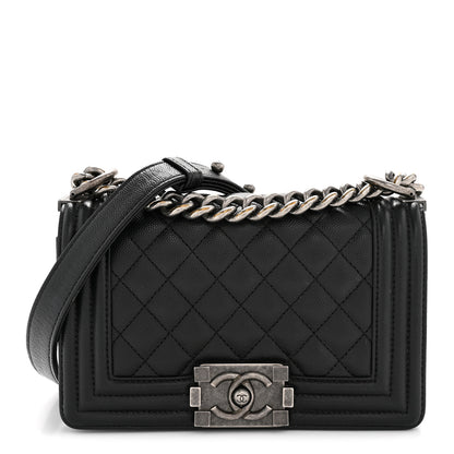 Chanel Caviar Quilted Small Boy Flap Black 1 of 12