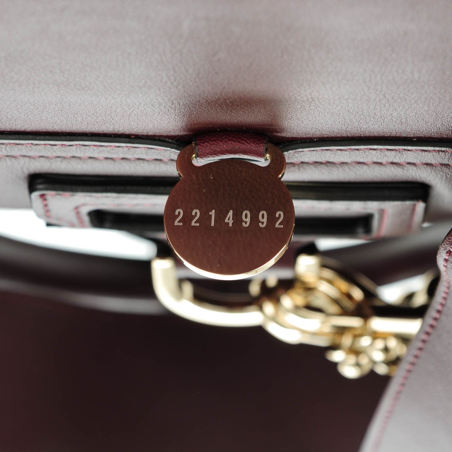 Mulberry Calfskin Studded Medium Cara Delevingne Convertible Satchel Oxblood 5 of 7