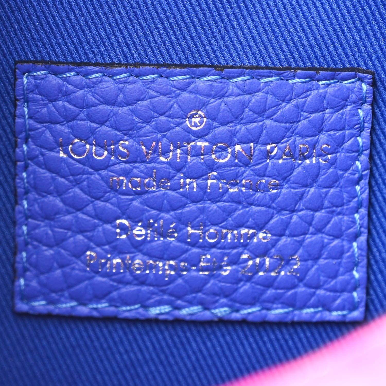 Louis Vuitton Taurillon Illusion Mini Soft Trunk Bleu Rose 6 of 10