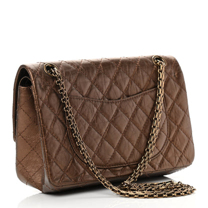 Chanel Metallic Aged Calfskin Quilted 2.55 Reissue 225 Flap Bronze 2 of 14