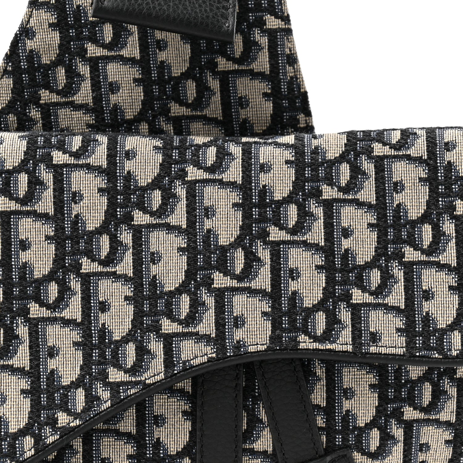 Christian Dior Oblique Mens Saddle Bag Blue 8 of 10