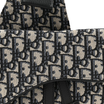 Christian Dior Oblique Mens Saddle Bag Blue 8 of 10