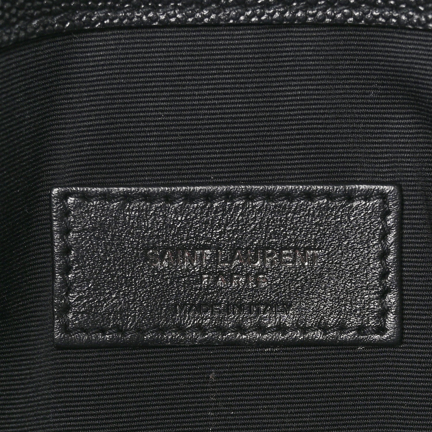 Saint Laurent Grain De Poudre Uptown Pouch Black 6 of 8