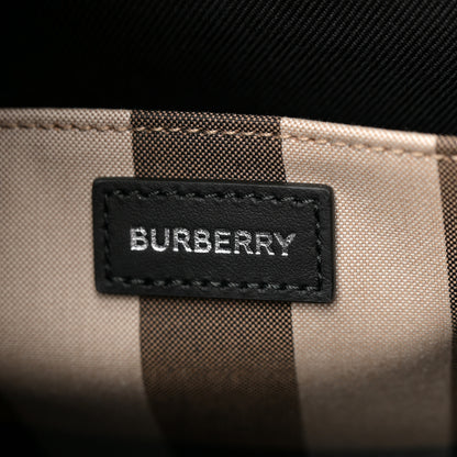 Burberry Calfskin House Check Small N/S Tote Black 6 of 10