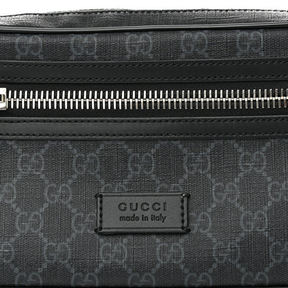 Gucci Soft GG Supreme Monogram Web Belt Bag Black Grey 8 of 10