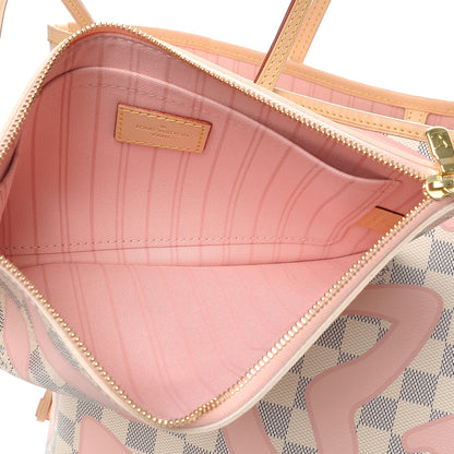 Louis Vuitton Damier Azur Tahitienne Neverfull MM 6 of 9