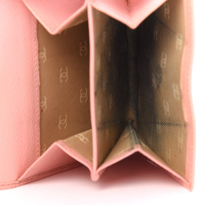 Chanel Grained Calfskin CC Button Compact Wallet Pink 6 of 9