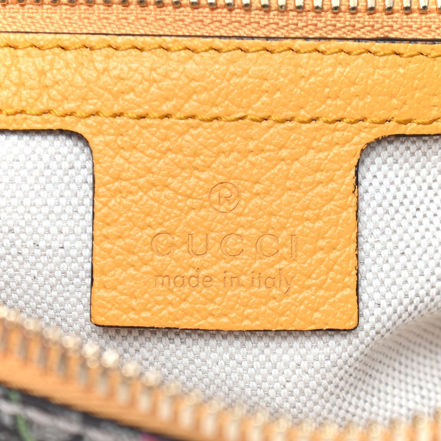 GG Supreme Monogram Flora Medium Ophidia Belt Bag Beige Multicolor Crop