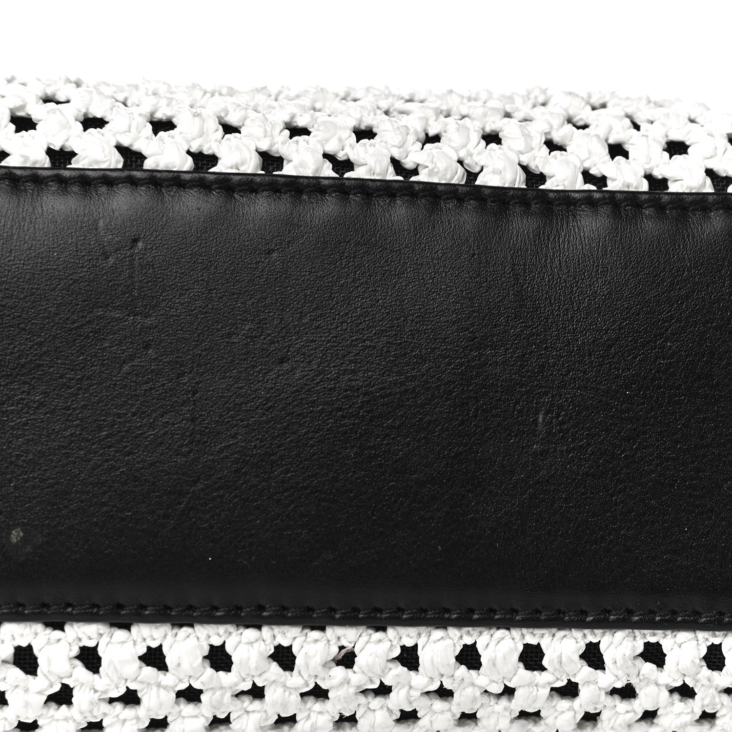 Balenciaga Calfskin Woven Nylon Mesh Classic Silver Hardware Mini City Black White 11 of 17