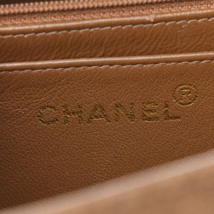 Chanel Suede Stitched Shoulder Bag Brown 6 of 12