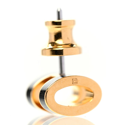 Hermes Gold Lacquered Mini Pop H Earrings Black 3 of 6
