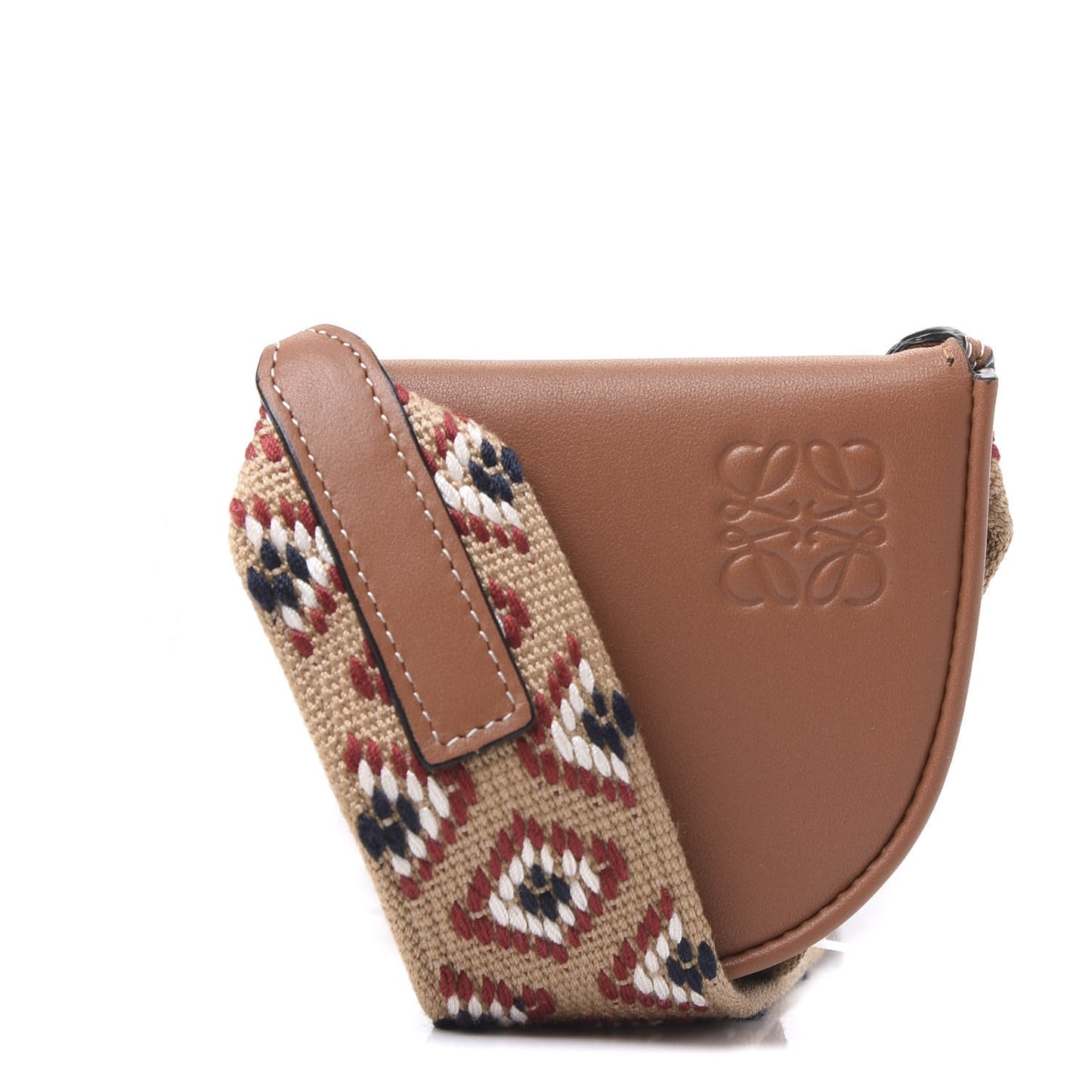 Calfskin Mini Ibiza Heel Shoulder Bag Tan