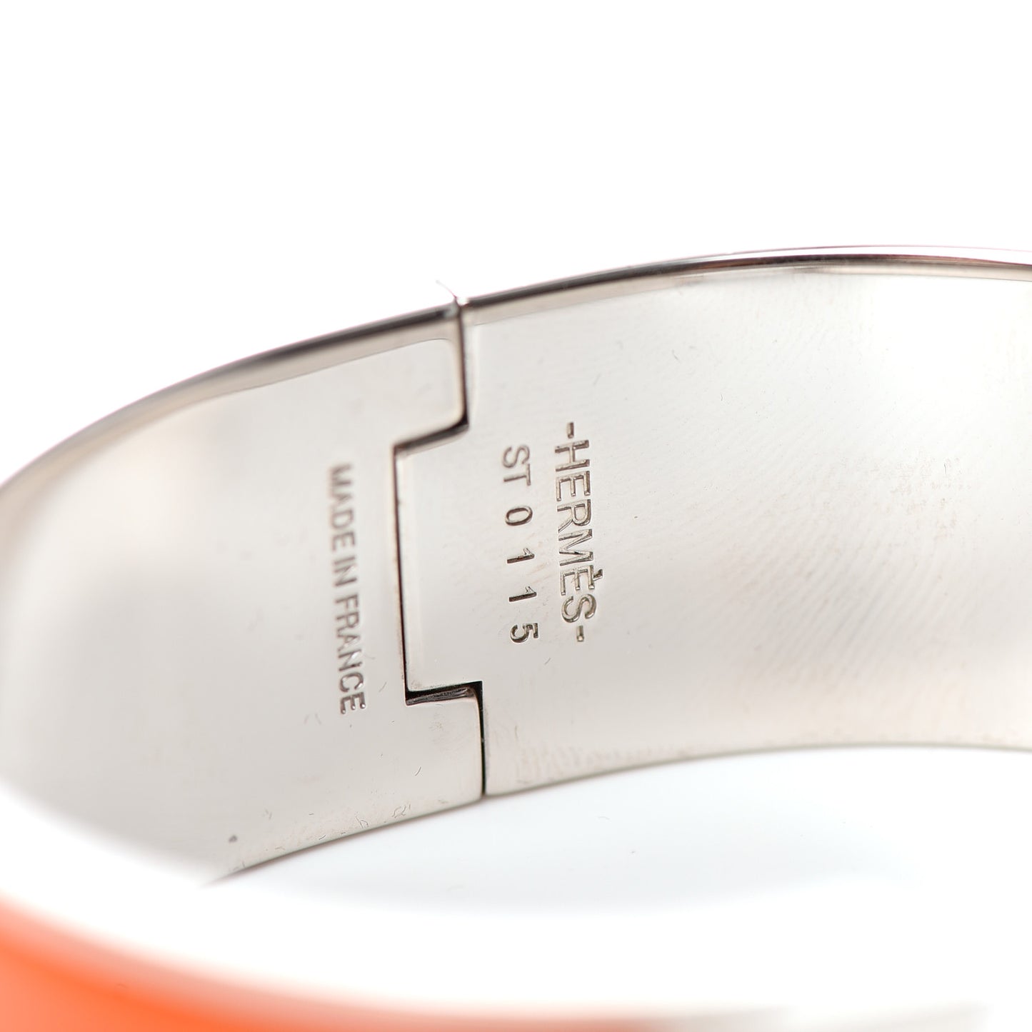 Enamel Wide Clic Clac H Bracelet PM Orange