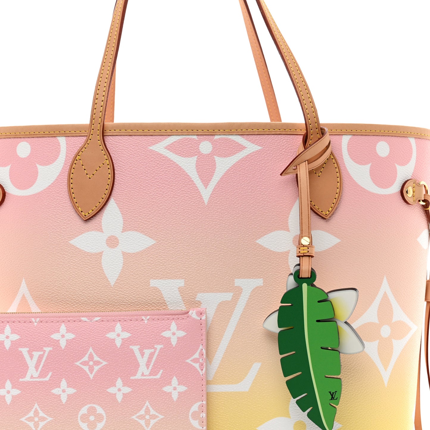 Monogram Giant By The Pool Neverfull MM Light Pink