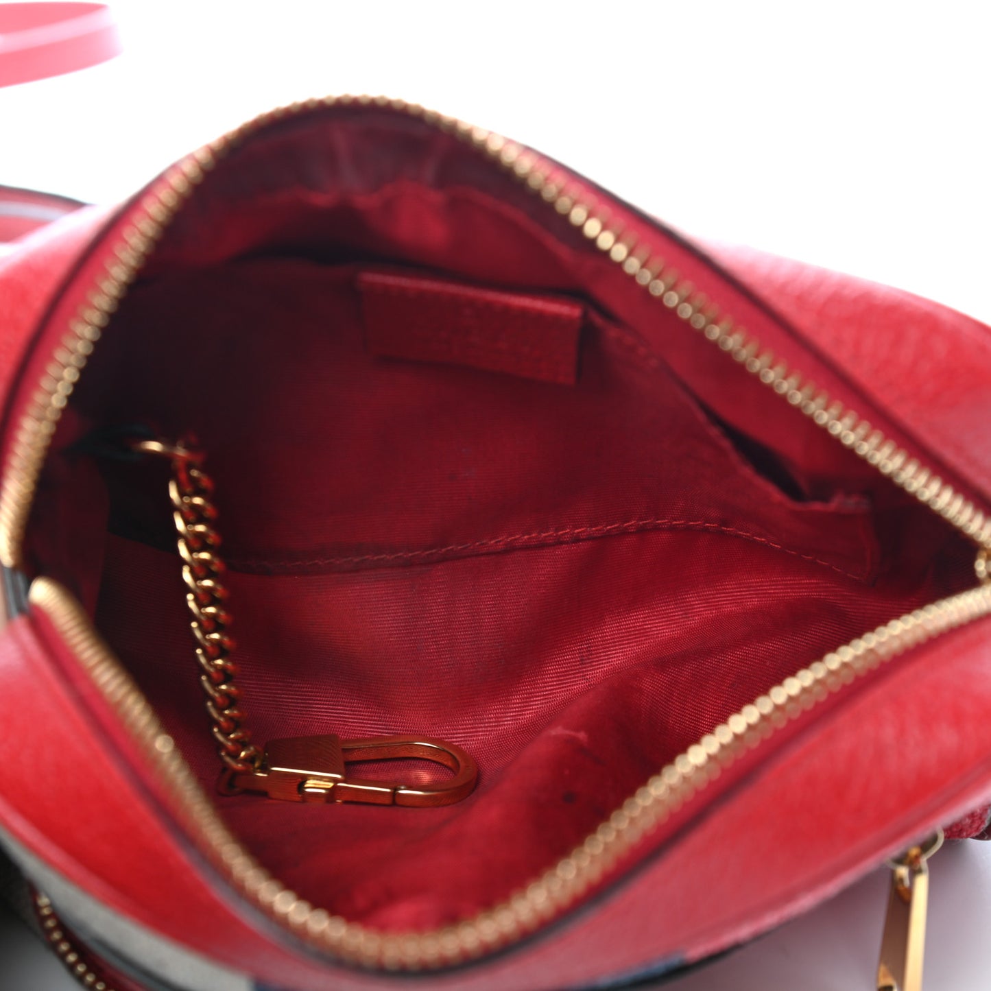 Canvas Sylvie Stripe Mini Ophidia Camera Bag Mystic White Hibiscus Red Maritime