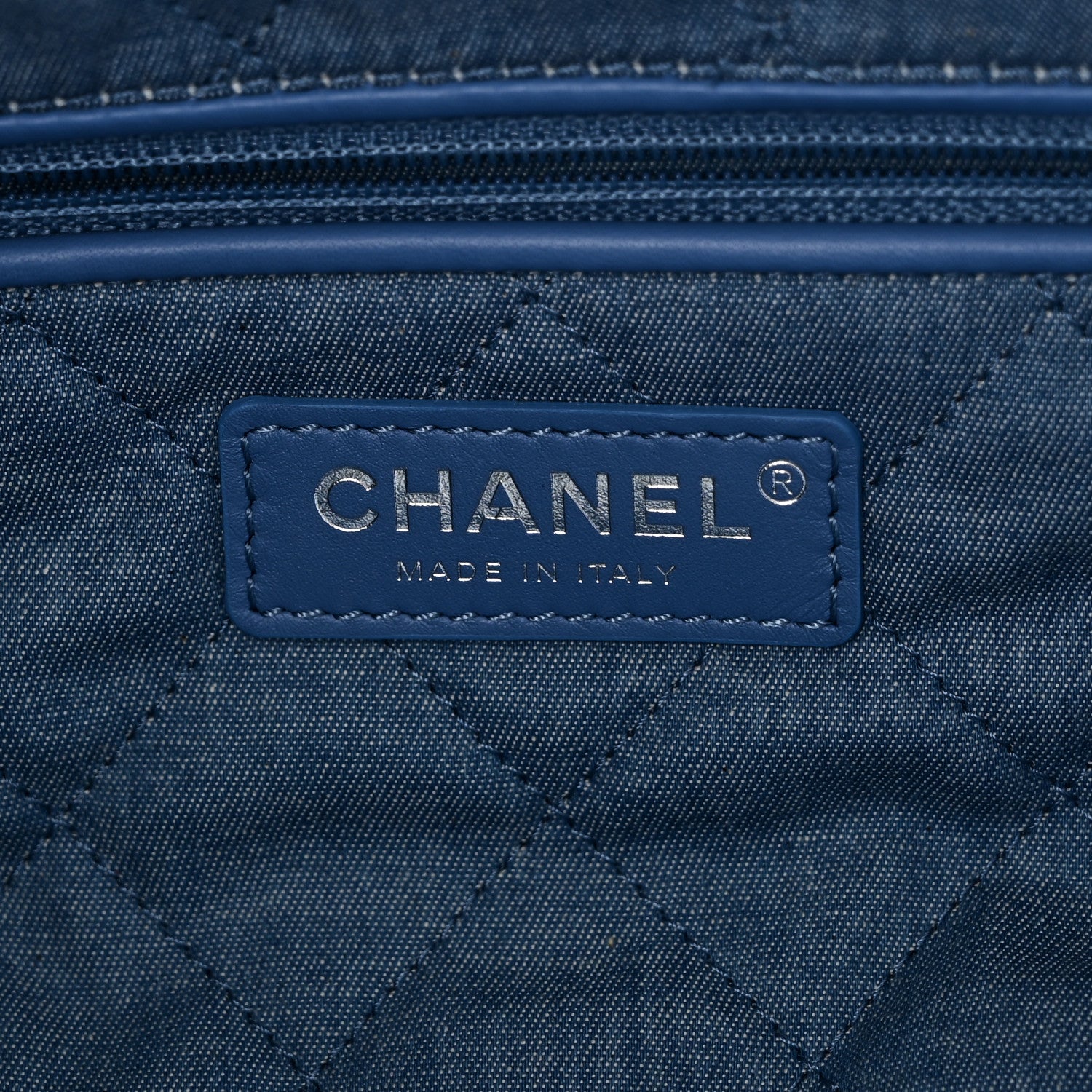 Chanel Denim Quilted Chanel 22 Blue 7 of 11