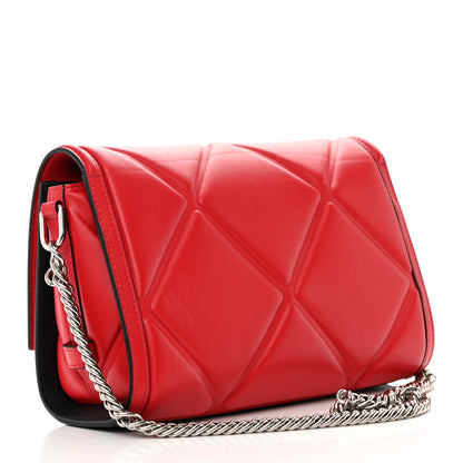 Alexander McQueen Calfskin The Story Quilted Shoulder Bag Red 3 of 15