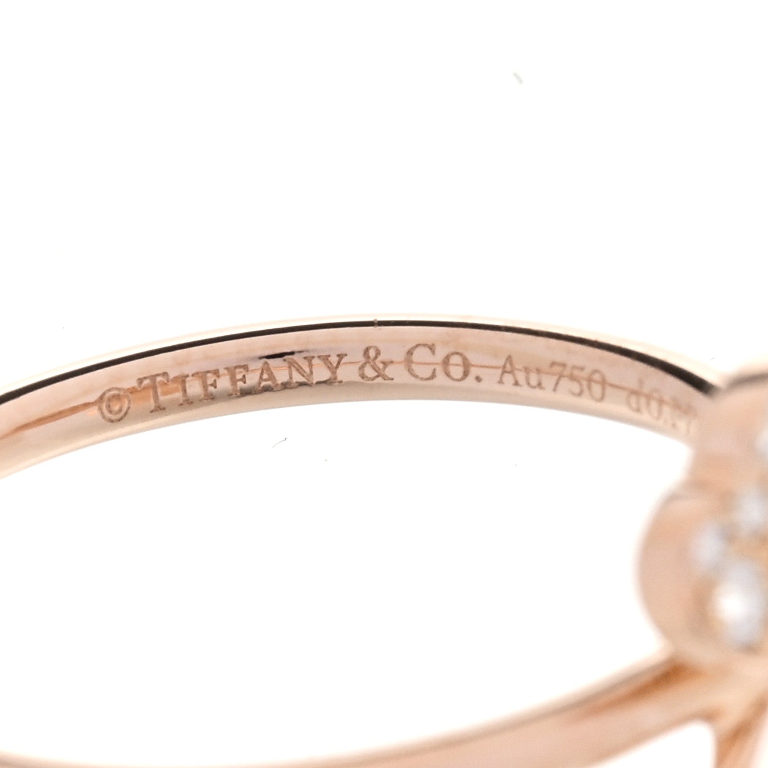 Tiffany 18K Rose Gold Diamond Paper Flowers Ring 49 5 4 of 6
