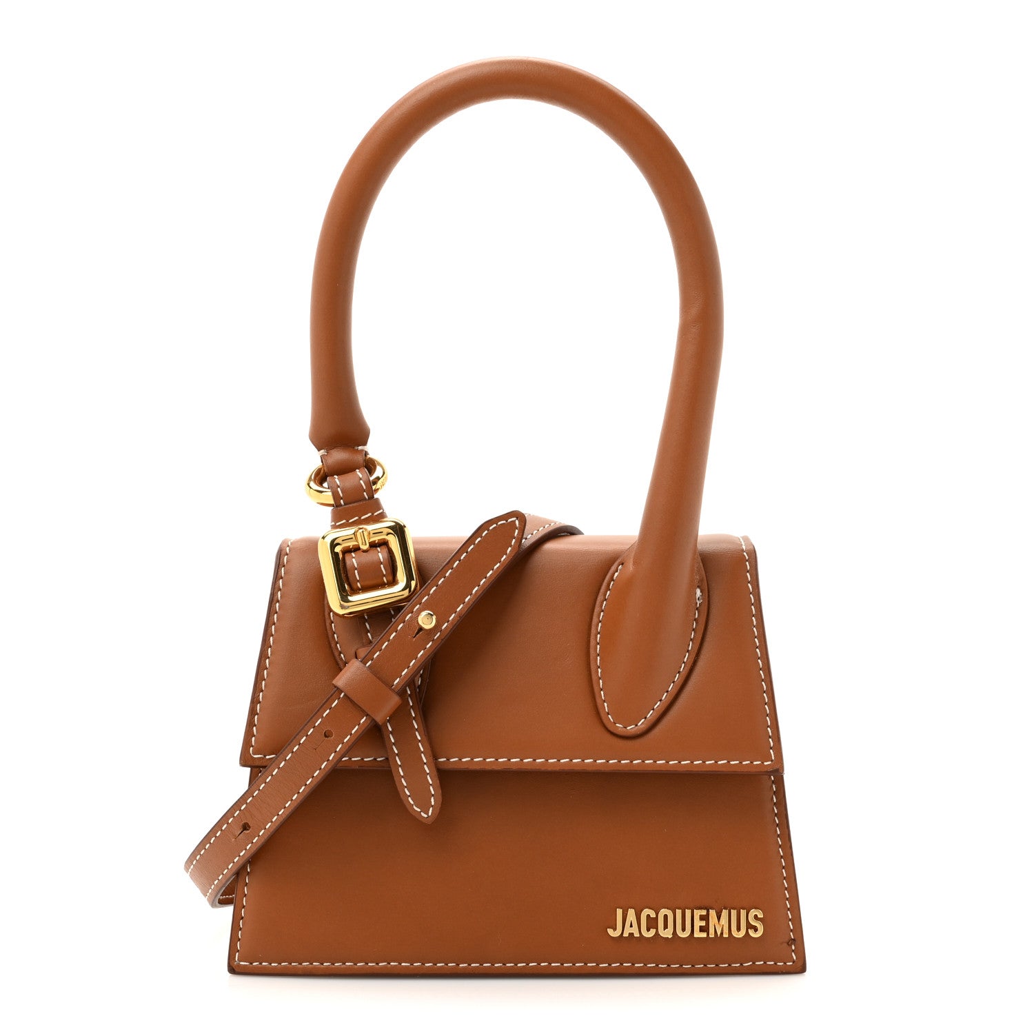 Jacquemus Smooth Calfskin Le Chiquito Boucle Moyen Brown 1 of 15