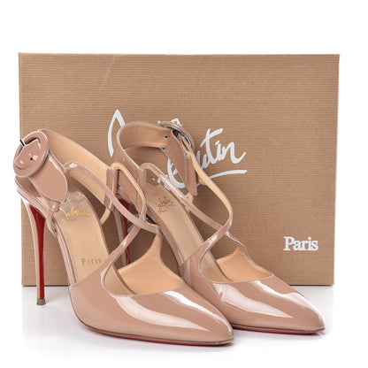 Christian Louboutin Shiny Nappa Hollandway Pumps 39 Nude 8 of 8