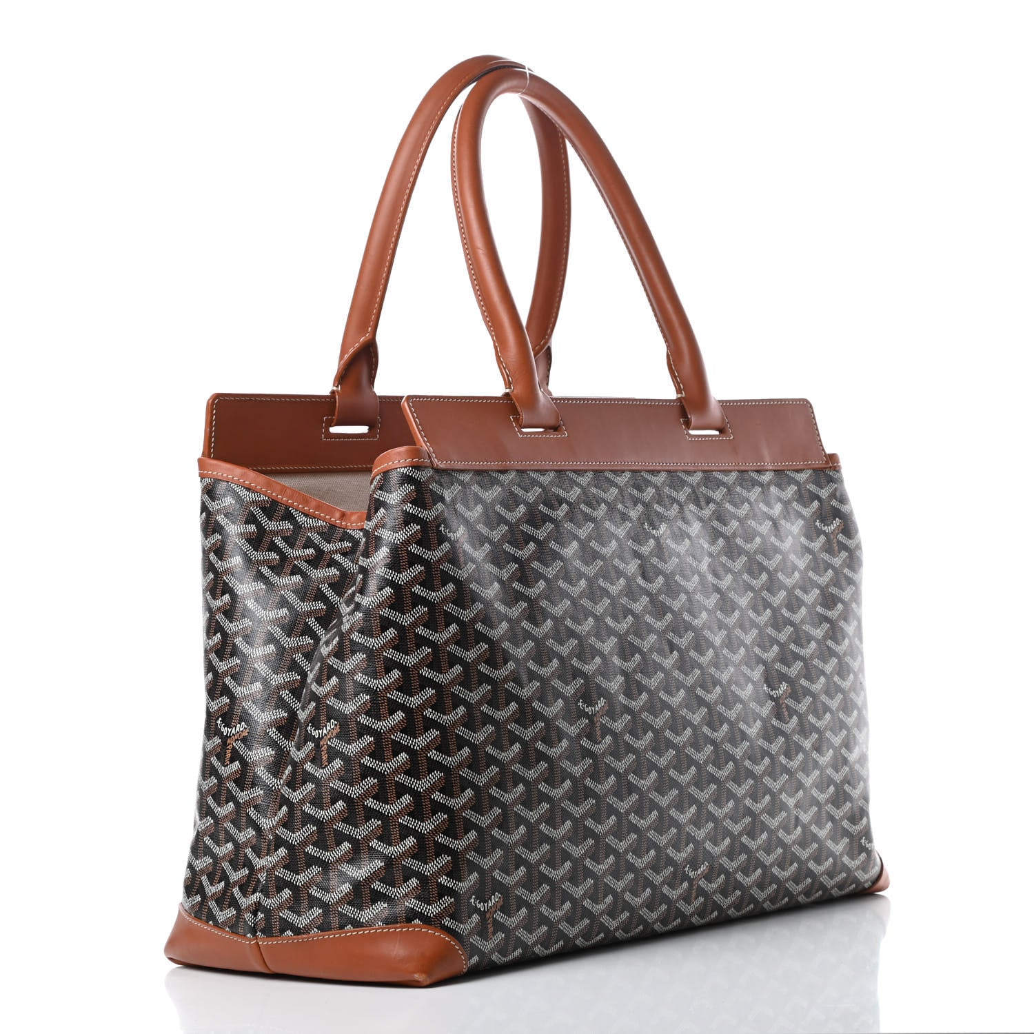 Goyard Goyardine Bellechasse GM Tote Black Gold 3 of 17