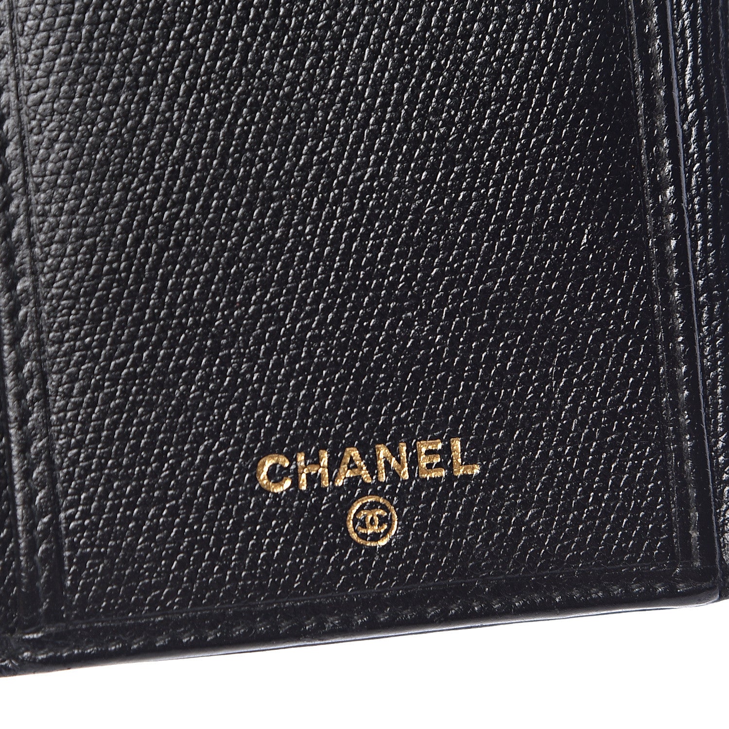 Chanel Grained Calfskin CC Button Long Wallet Black 6 of 11