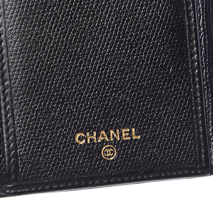 Chanel Grained Calfskin CC Button Long Wallet Black 6 of 11
