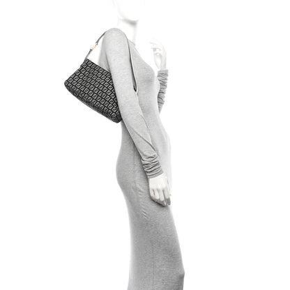 Fendi Zucchino Vitello Pochette Black White 2 of 12