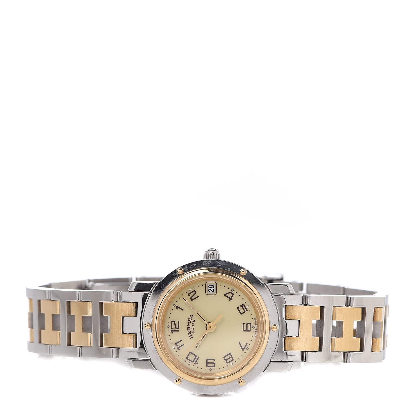 Stainless Steel 24mm Clipper Quartz Watch Gold
