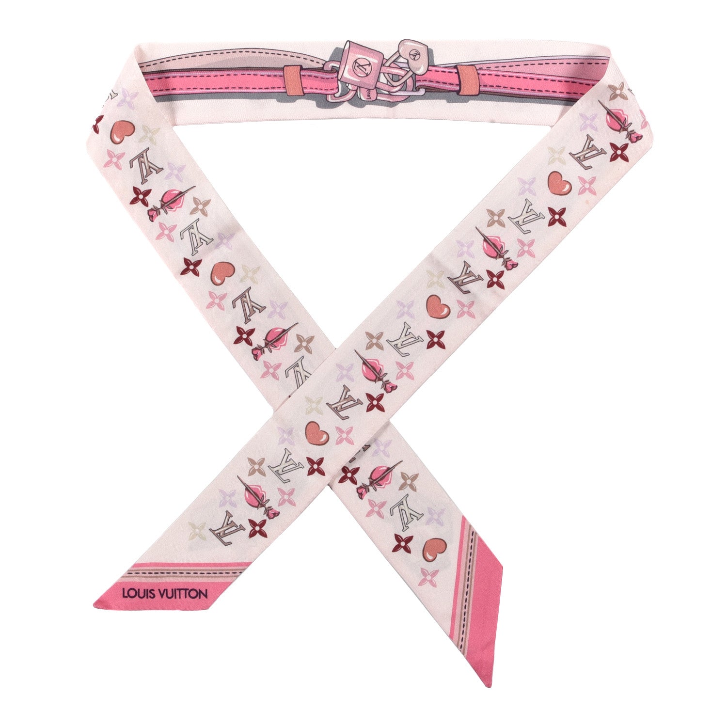 Louis Vuitton Silk Monogram A la Folie BB Bandeau Light Pink 1 of 3