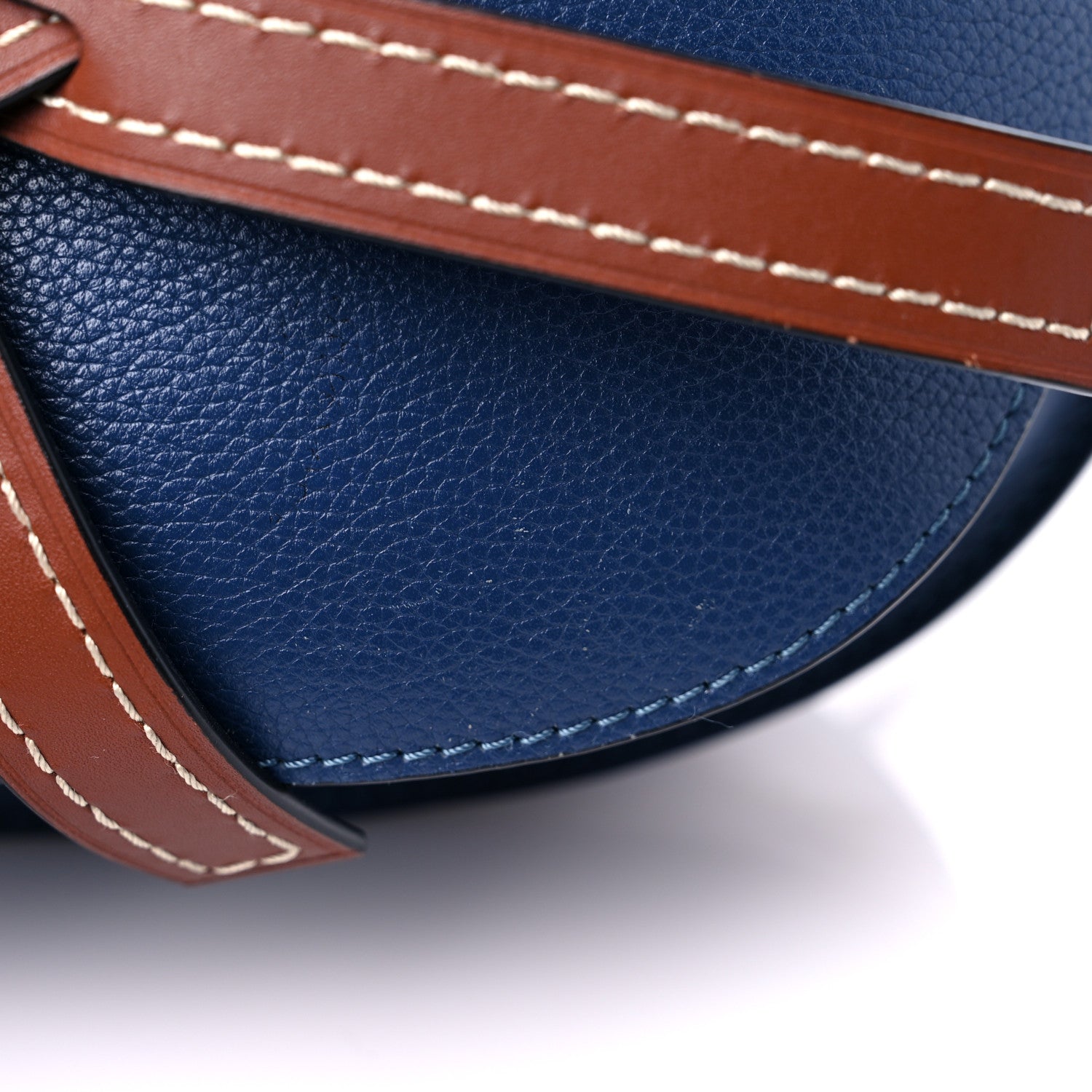 Loewe Grained Calfskin Small Gate Crossbody Bag Varsity Pecan 10 of 13