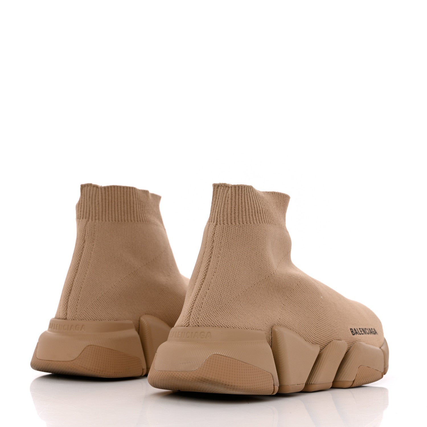 Balenciaga Technical 3D Recycled Knit Womens Speed 2.0 Sneakers 37 Monocolor Beige 4 of 9