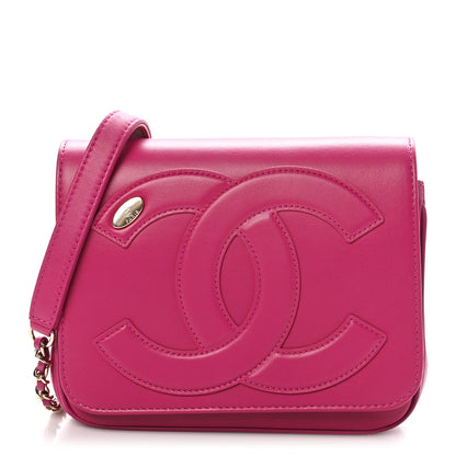 Chanel Lambskin CC Mania Flap Bag Pink 1 of 10