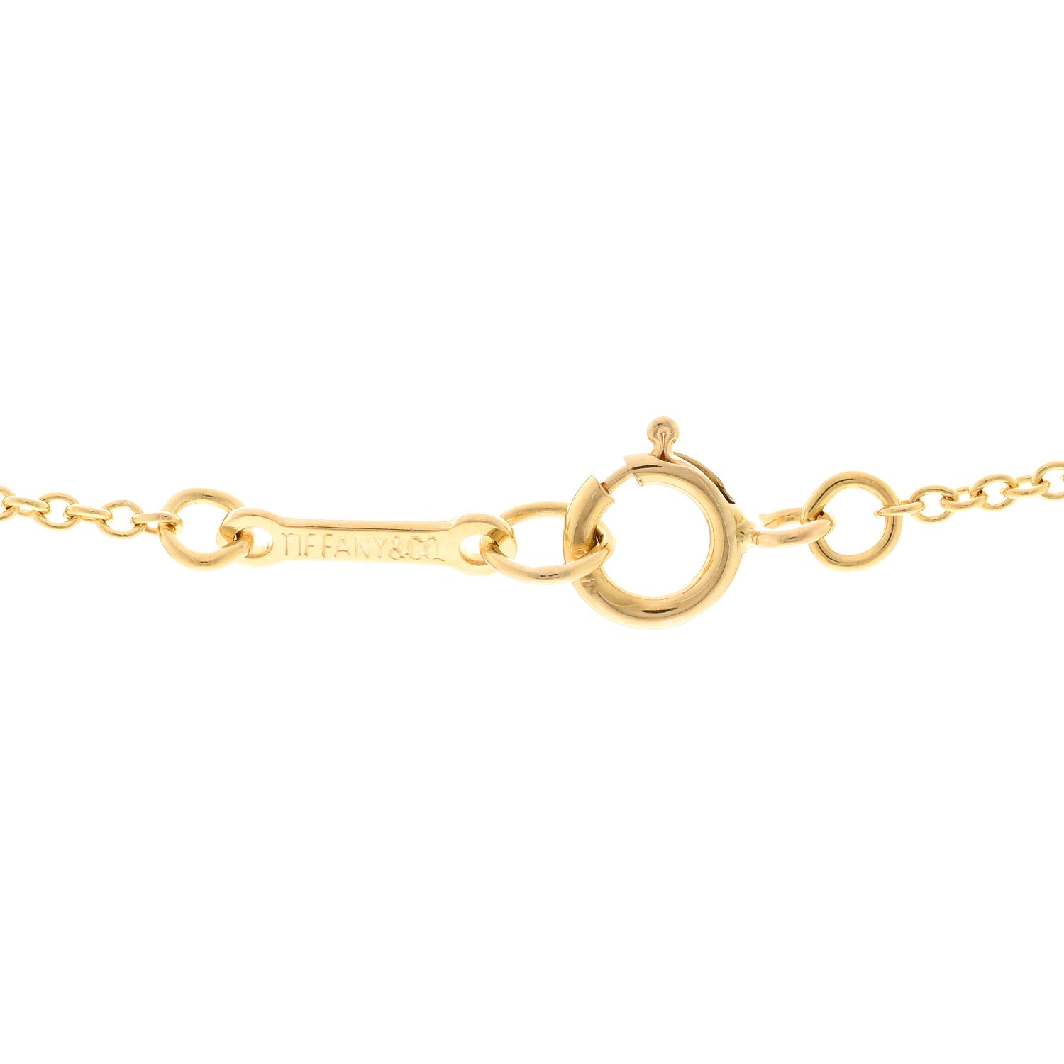 Tiffany 18K Yellow Gold Small Paloma Picasso Loving Heart Pendant Necklace 4 of 5
