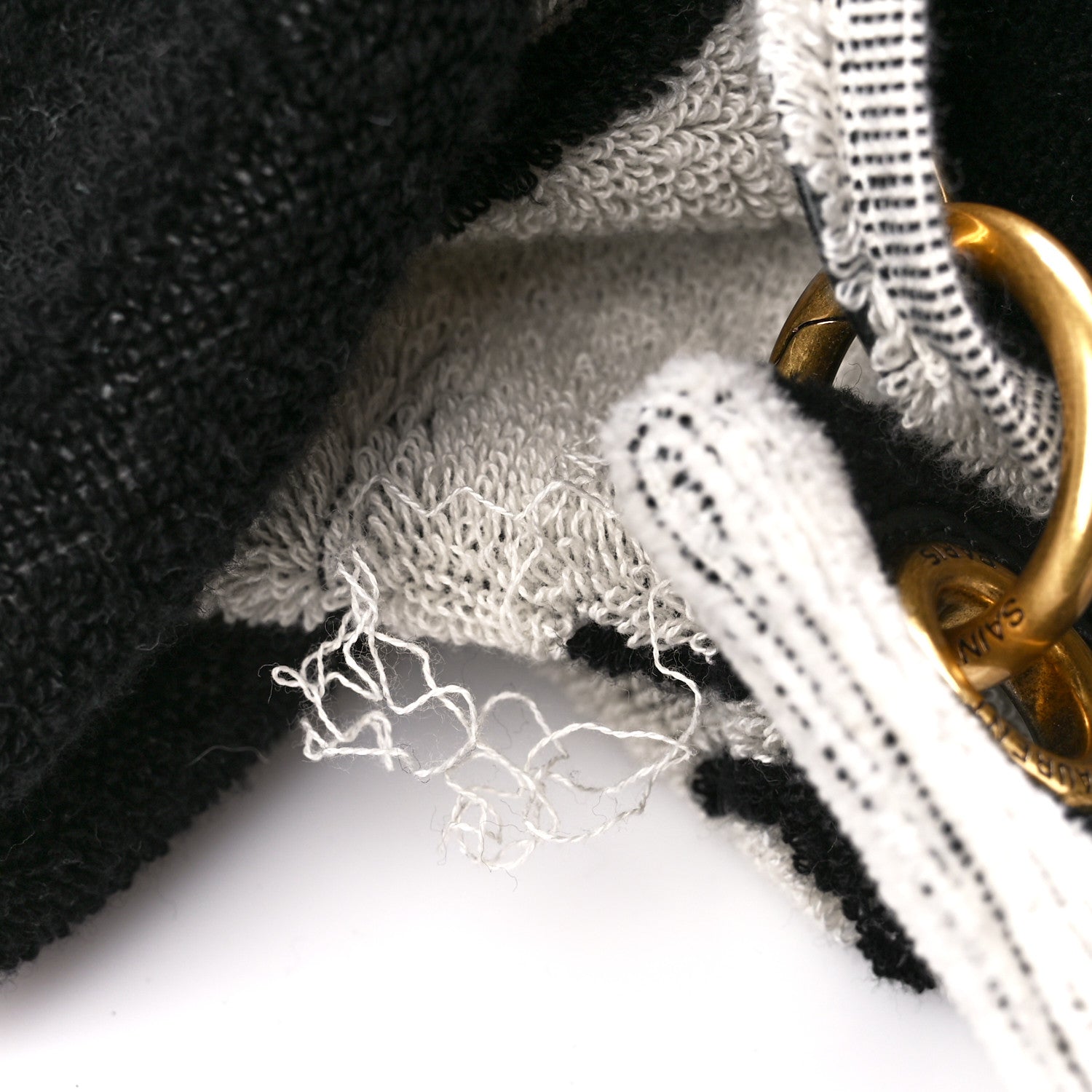 Saint Laurent Terrycloth Rive Gauche Beach Bag 12 of 12