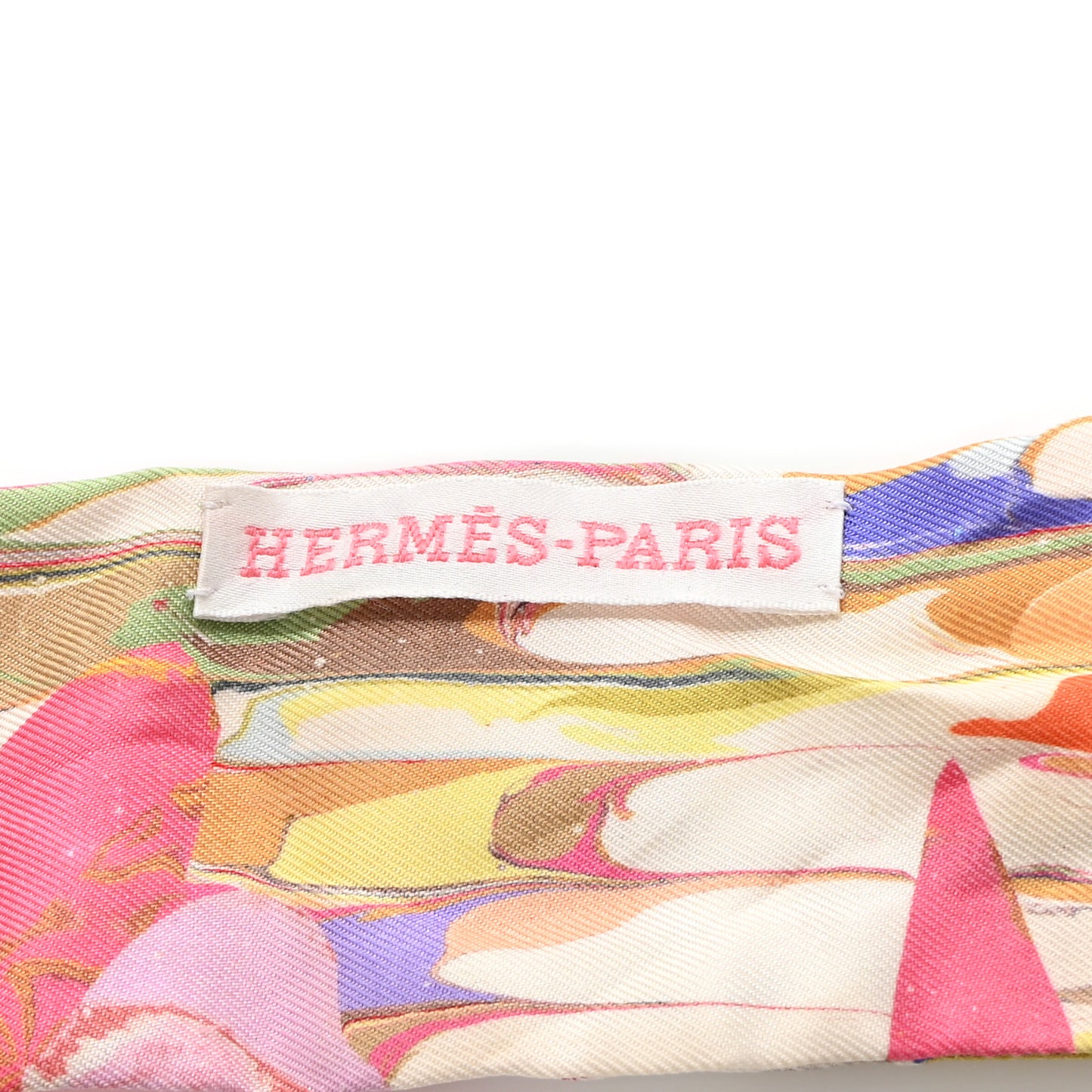 Silk Marble Silk Twilly Rose Vert Violet