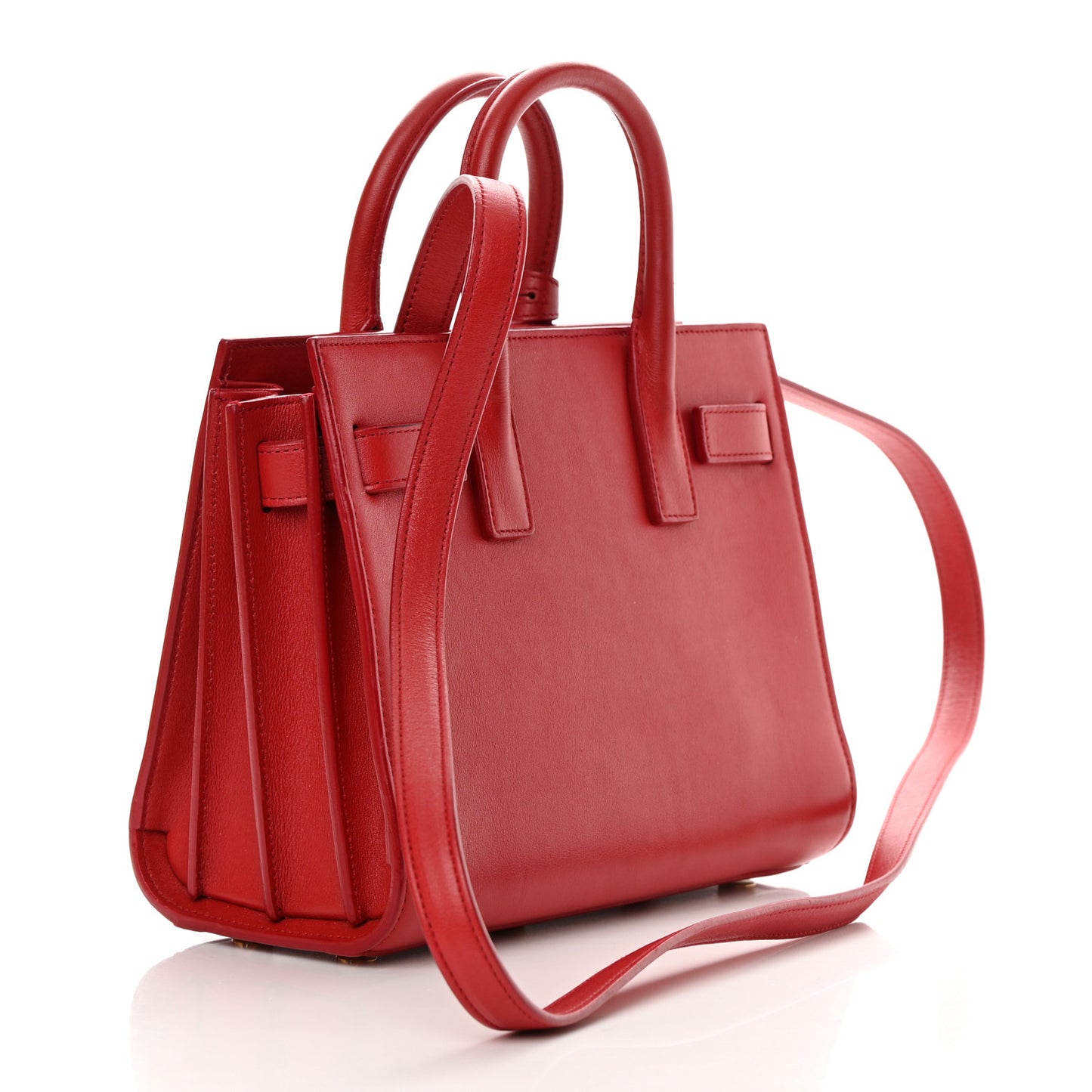 Calfskin Nano Sac De Jour Lipstick Red