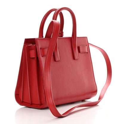 Saint Laurent Calfskin Nano Sac De Jour Lipstick Red 3 of 15