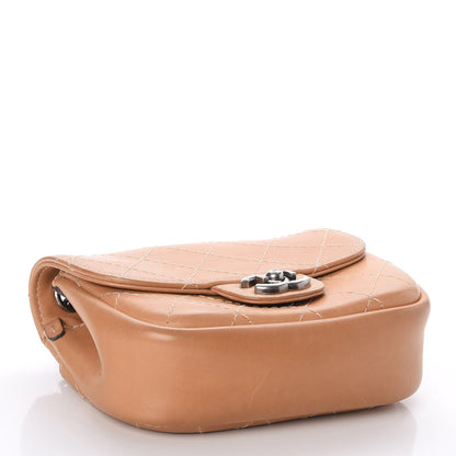 Chanel Calfskin Stitch Small Messenger Flap Beige 5 of 8