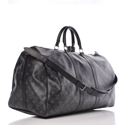 Louis Vuitton Monogram Eclipse Keepall Bandouliere 55 3 of 9