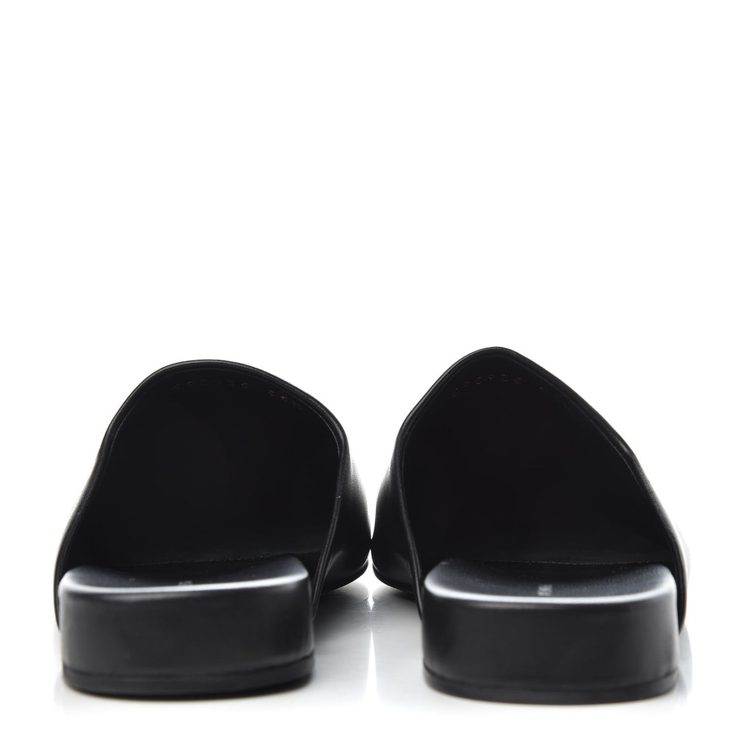 Calfskin BB Mules 35.5 Black
