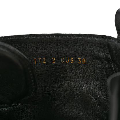 Valentino Garavani Calfskin Tonal Roman Stud 20/40mm Combat Boots 38 Black 8 of 11