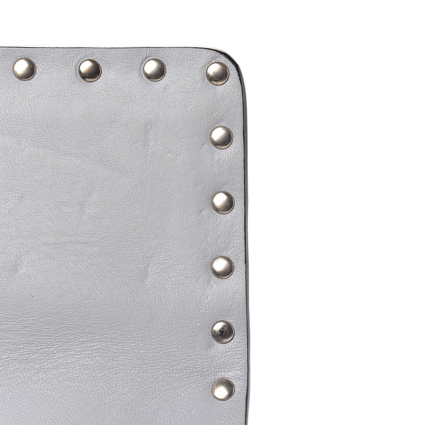 Nappa Medium Rockstud Spike Shoulder Bag Pastel Grey