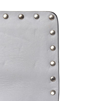 Valentino Garavani Nappa Medium Rockstud Spike Shoulder Bag Pastel Grey 9 of 10